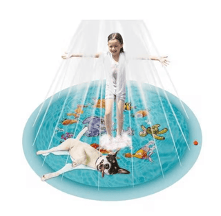 Kruzzel XL Vandlegebassin med Sprinkler – Ø170 cm, Blå