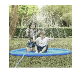 Kruzzel XL Vandlegebassin med Sprinkler – Ø170 cm, Blå