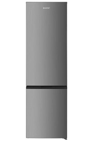 VORTEX VK33NSV01H Kombiskab – 326 L, 201 cm, No Frost, Klasse E, Sølv