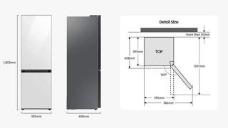 Samsung RB34C670ESA/EF Kombiskab – 344 L, 185 cm, No Frost, Klasse E, Inox