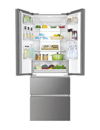 Haier HB17FPAAA Side-by-Side Køle-/fryseskab – 446 L, No Frost, 190 cm, Inox