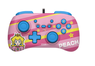 Controller HORI HORIPAD Mini – Peach Edition (Super Mario Series) til Nintendo Switch / PC