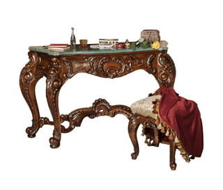 Sminkebord i massivt træ – Cleopatra Lux – brun – SIMEX