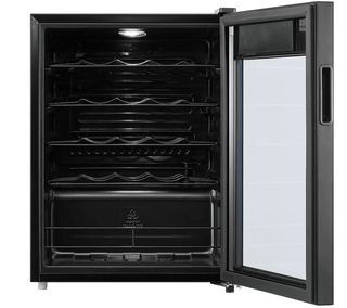 Vinkøleskab VORTEX VWC7SBK02M – 24 flasker, LED-display, 5–18 °C, H 64 cm, Sort