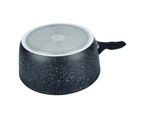 Gryde med låg MYRIA MY4426, 2,8L, Ø20 cm, aluminium, sort