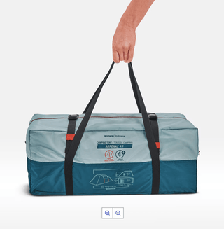 Camping Telt 4 Personer – ARPENAZ 4.1, 1 room + opholdsrum, med stangkonstruktion