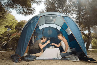 Camping Telt 4 Personer – ARPENAZ 4.1, 1 room + opholdsrum, med stangkonstruktion