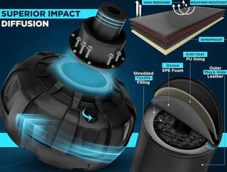 RDX Target 6FT Boksepude med Handsker – Sølv | Fritstående | 183 cm høj