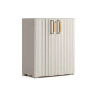 Groove opbevaringsskab udendørs 180cm, Beige