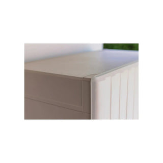 Groove opbevaringsskab udendørs 98cm, Beige