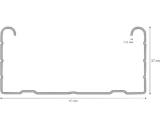 Knauf CD Loftprofil – 60 x 27 x 6 mm | 2,6 m / 4 m | Galvaniseret stål