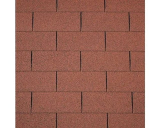 Bituminøs Shingles Tagpap, IKO, Rektangulær, 3 m²/pakke, 21 stk, Rød
