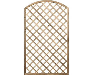 Buet espalier i træ 180/195x120 cm – imprægneret, brun (Molina)