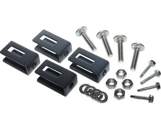 Polbram U-Beslag til Hegnpanel – Galvaniseret RAL 7016 – 4 stk