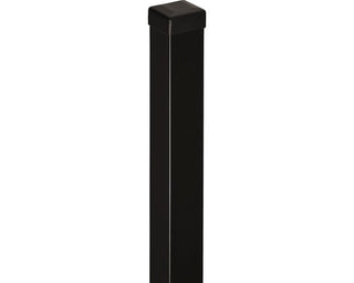 Hegnsstolpe metal 5x5x200 cm – Polbram Bora – Sort – Galvaniseret stål