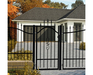 Hegnsstolpe metal 5x5x200 cm – Polbram Bora – Sort – Galvaniseret stål