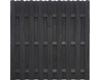 Rustikt haveelement i træ, 180 x 180 cm, antracit