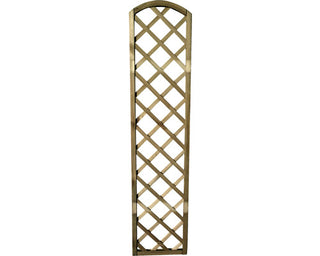 Træ espalier 180/200x60 cm – Bueformet – Trykimprægneret – Brun