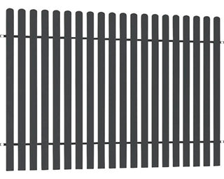 Polbram Bogdan Hegnpanel 200x147 cm – RAL 7016 Antracit – Nikki Serie