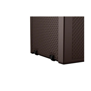 Keter Emily hyndeboks – 270 L, brun plast, 117,8 x 44,6 x 58 cm