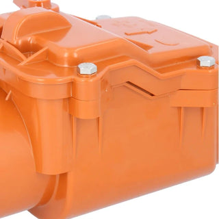 PVC kontraventil DN125 med pakning – Ø125 mm, orange