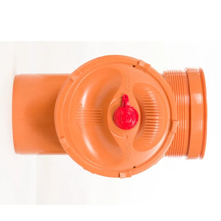 PVC kontraventil DN160 med pakning – Ø160 mm, orange