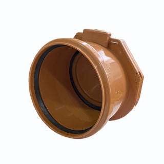 Klapventil til kloak (PVC) med tætningsring – Ø160 mm (orange)