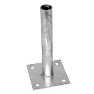 Galvaniseret Stolpefod Ø48 mm – 150 x 300 mm