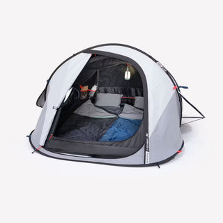 Pop-up Telt 2 Personer 2 Seconds Fresh & Black – Camping Telt – Hvid