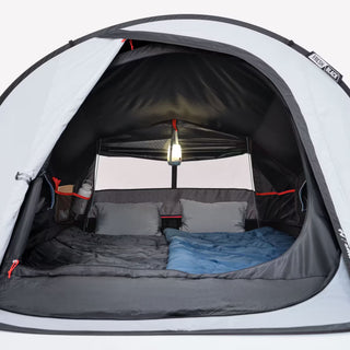 Pop-up Telt 2 Personer 2 Seconds Fresh & Black – Camping Telt – Hvid