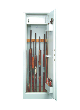 Våbenskab IV-6-11 209, stålplade 2 mm, 2 låger, 536 × 315 × 1562 mm
