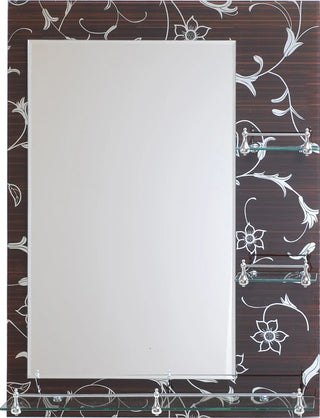 Badeværelsesspejl E230, 60 × 80 cm, 3 hylder