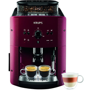 KRUPS Espresseria EA810770 Automatisk Espressomaskine 15 Bar – Rød