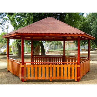 Træpavillon, Sekskantet, D6 m