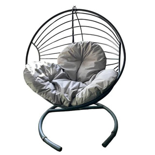 Hængestol Galaxy – 1-personers, grå/sort, 115 x 75 x 200 cm