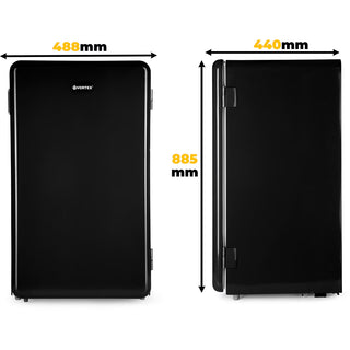 VORTEX VD9SRD01M Mini Køleskab 93 L – Energi E, Kompakt og Stilrent