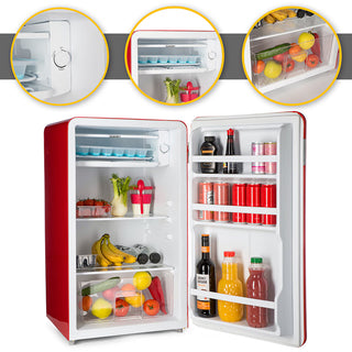 VORTEX VD9SRD01M Mini Køleskab 93 L – Energi E, Kompakt og Stilrent