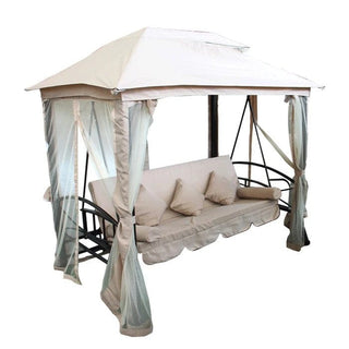 Havegynge til 3 personer, Deluxe SW-024, Metalstruktur, 252x175x250 cm