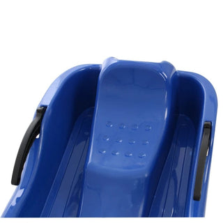 Børneslæde ISRC 19026 – plast, blå, 87 x 40 cm, med bremser