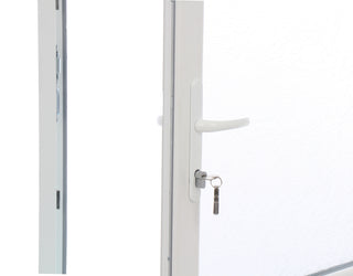 Yderdør i PVC med termorude 2/3, type 2, 4-kammer, PVC-tærskel, højre, 97×197 cm