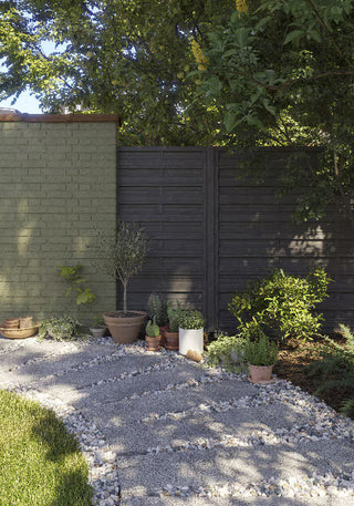 Ozora hegnspanel i træ 90 × 180 × 3,5 cm – antracit træhegn