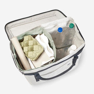 Skraldespand til camping, 2 rum, modulær 30-50 L
