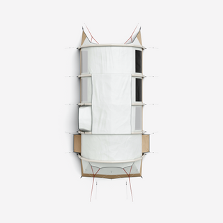 Oppusteligt campingtelt til 4 personer med 2 kabiner, Fresh & Black, Air Seconds 4.2 XXL