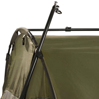 Bivvy-telt Tanker Frontview til karpefiskeri