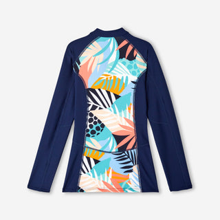 Anti-UV bluse med lynlås, UPF50+, UV>95% Palmy Piger