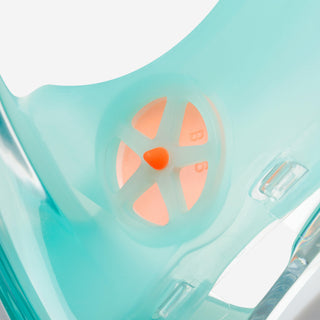 Easybreath snorkelmaske XS/børn (6-10 år) med etui, røgfarvet glas