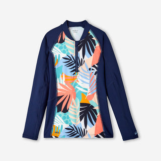 Anti-UV bluse med lynlås, UPF50+, UV>95% Palmy Piger