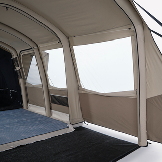 Oppusteligt campingtelt til 4 personer med 2 kabiner Air Seconds 4.2 XXL polybomuld