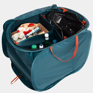 Affaldssorteringskurv til camping 3 rum 80L