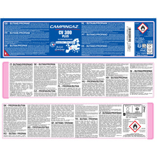 Gaspatron til gasblus med ventil 240 g, CV 300+